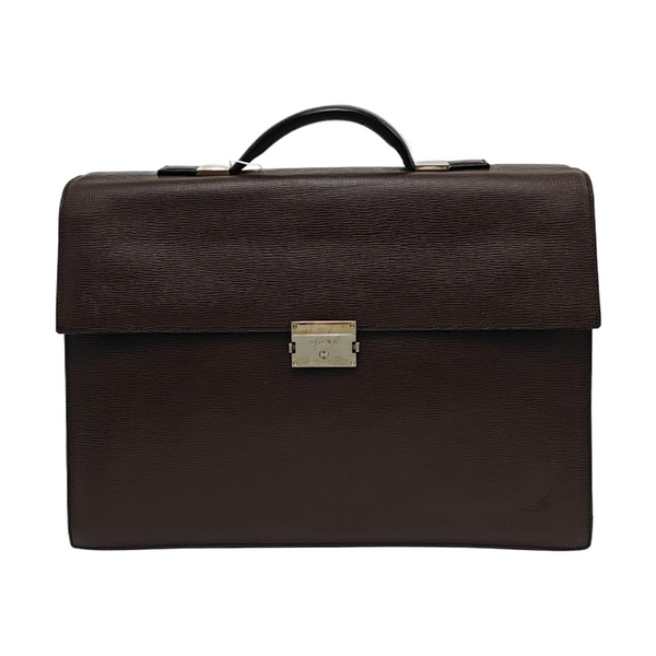 Calfskin Top Handle Bag Brown