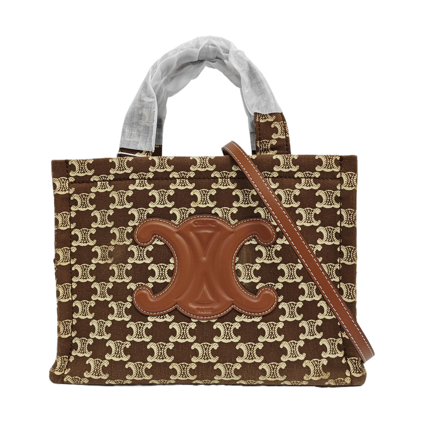 CABAS CELINE Small Fabric Brown