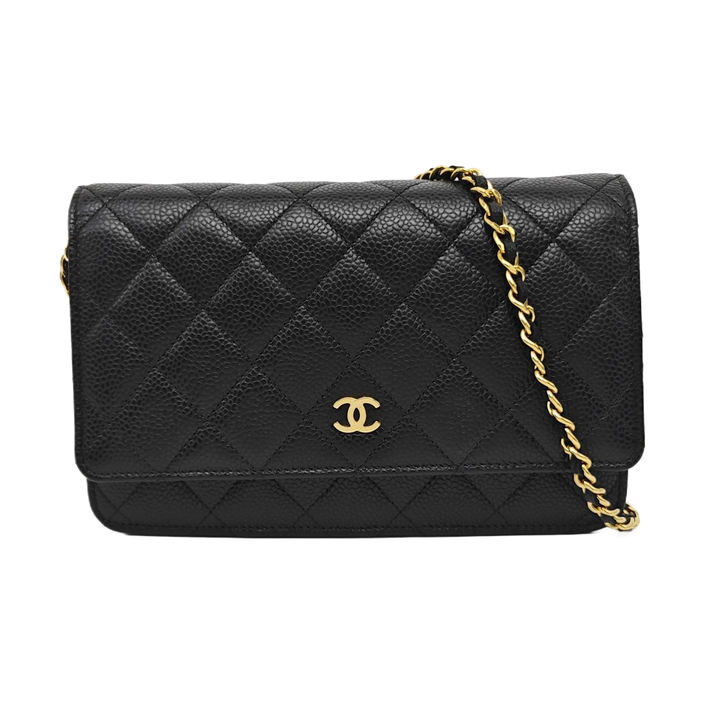 WOC Quilted Grained Calfskin Black
