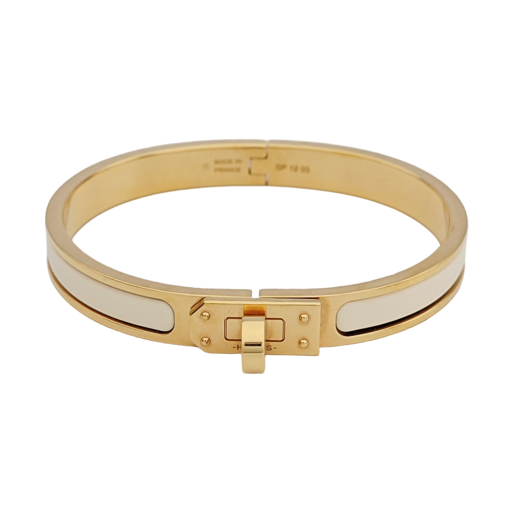 Clic Kelly Metal Rose Gold Bangle