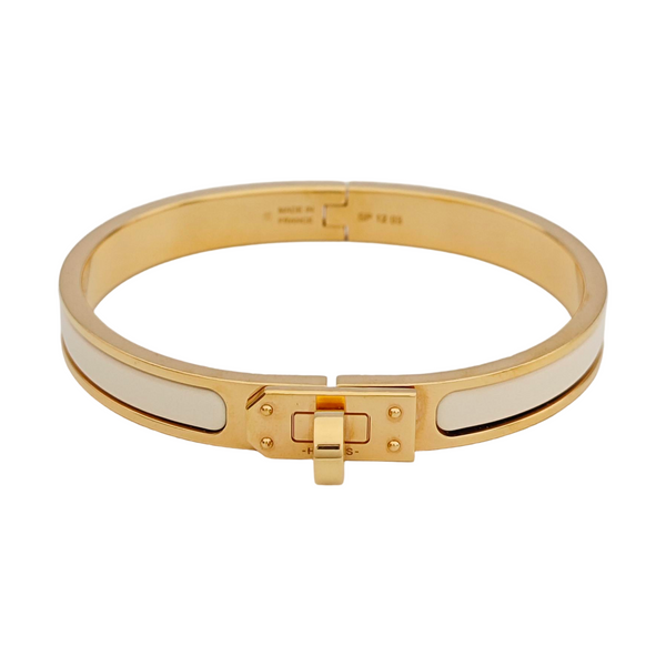 Clic Kelly Metal Rose Gold Bangle