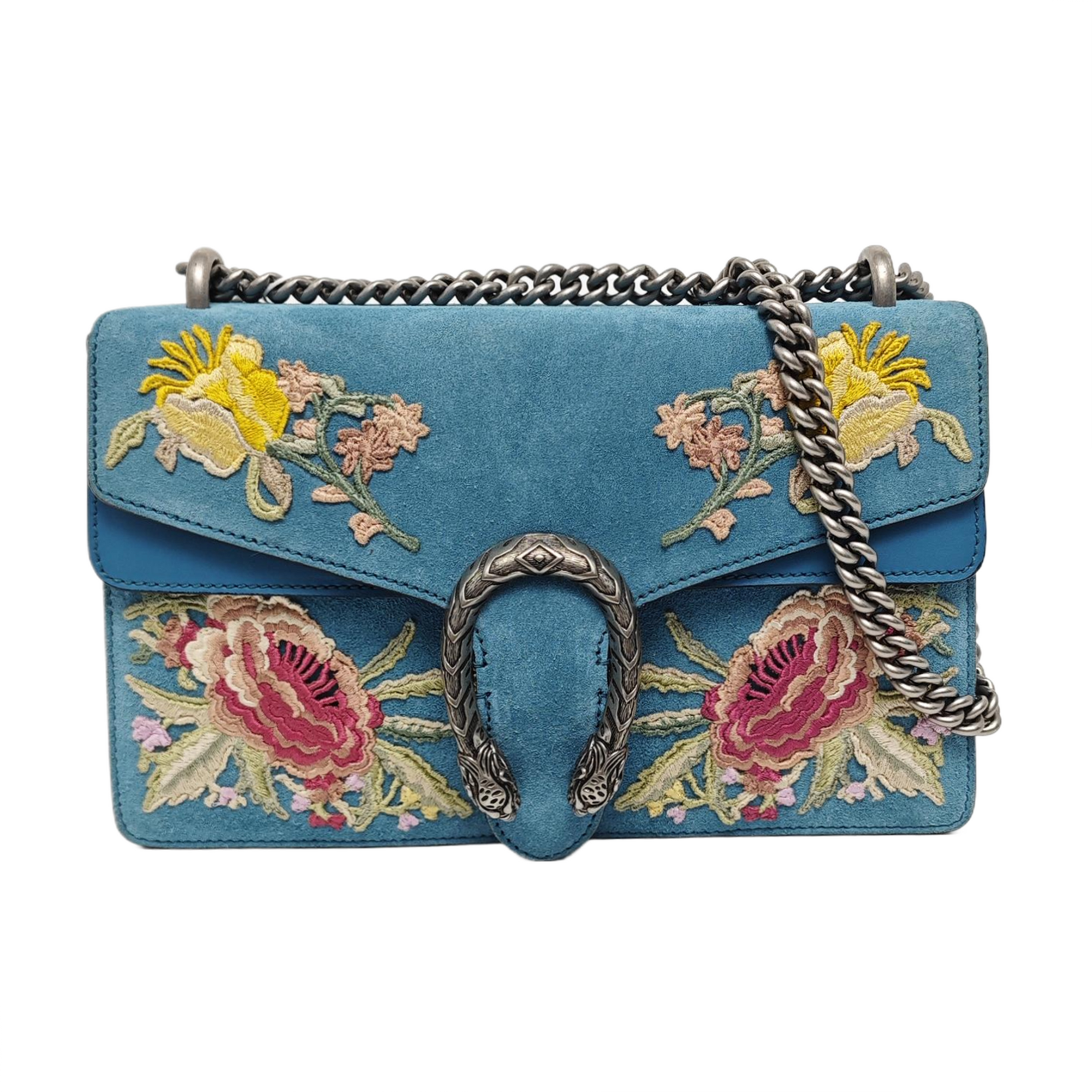 Authenticated pre-owned  Dionysus Suede Blue - Shoulder Bag at Looply
