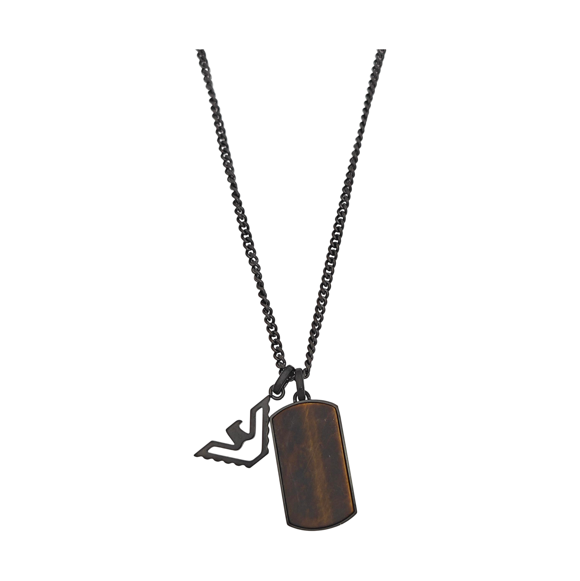 Stainless Steel Black Necklace