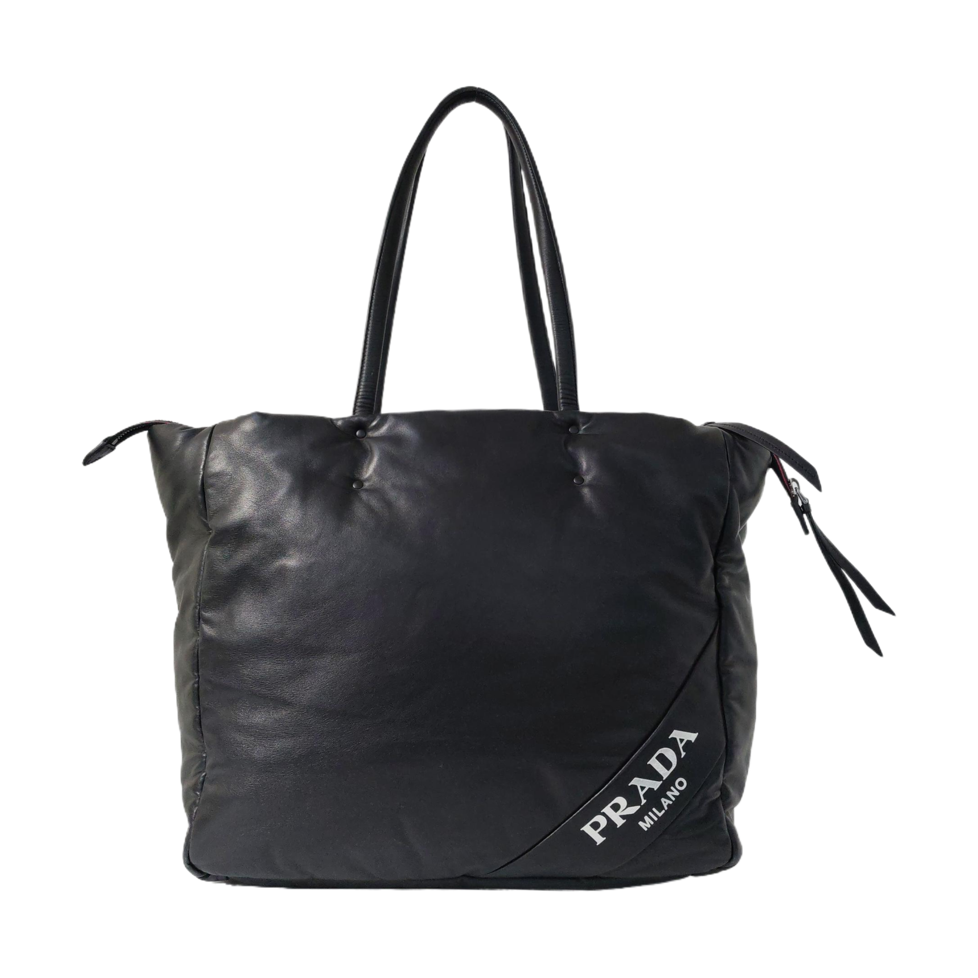 Lambskin Tote Bag Black