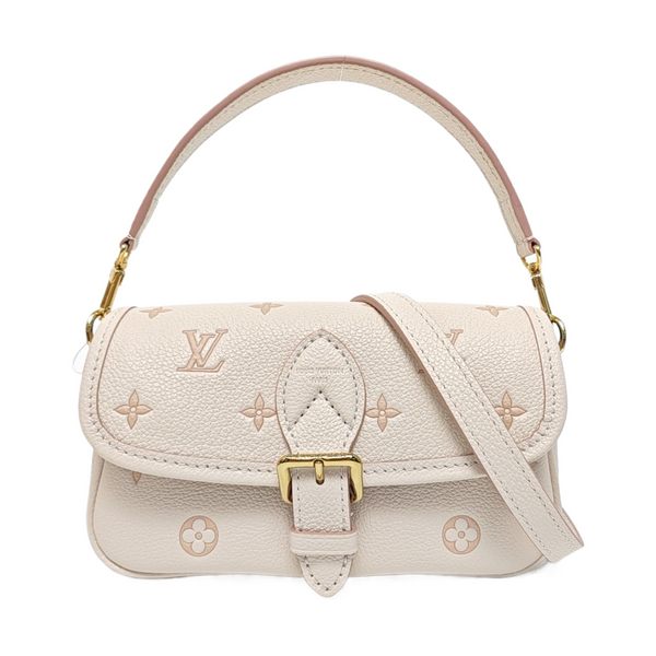 DIANE Nano Monogram Calfskin White