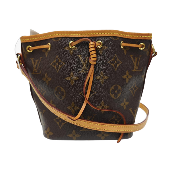 NÉONOÉ Nano Monogram Coated Canvas Brown