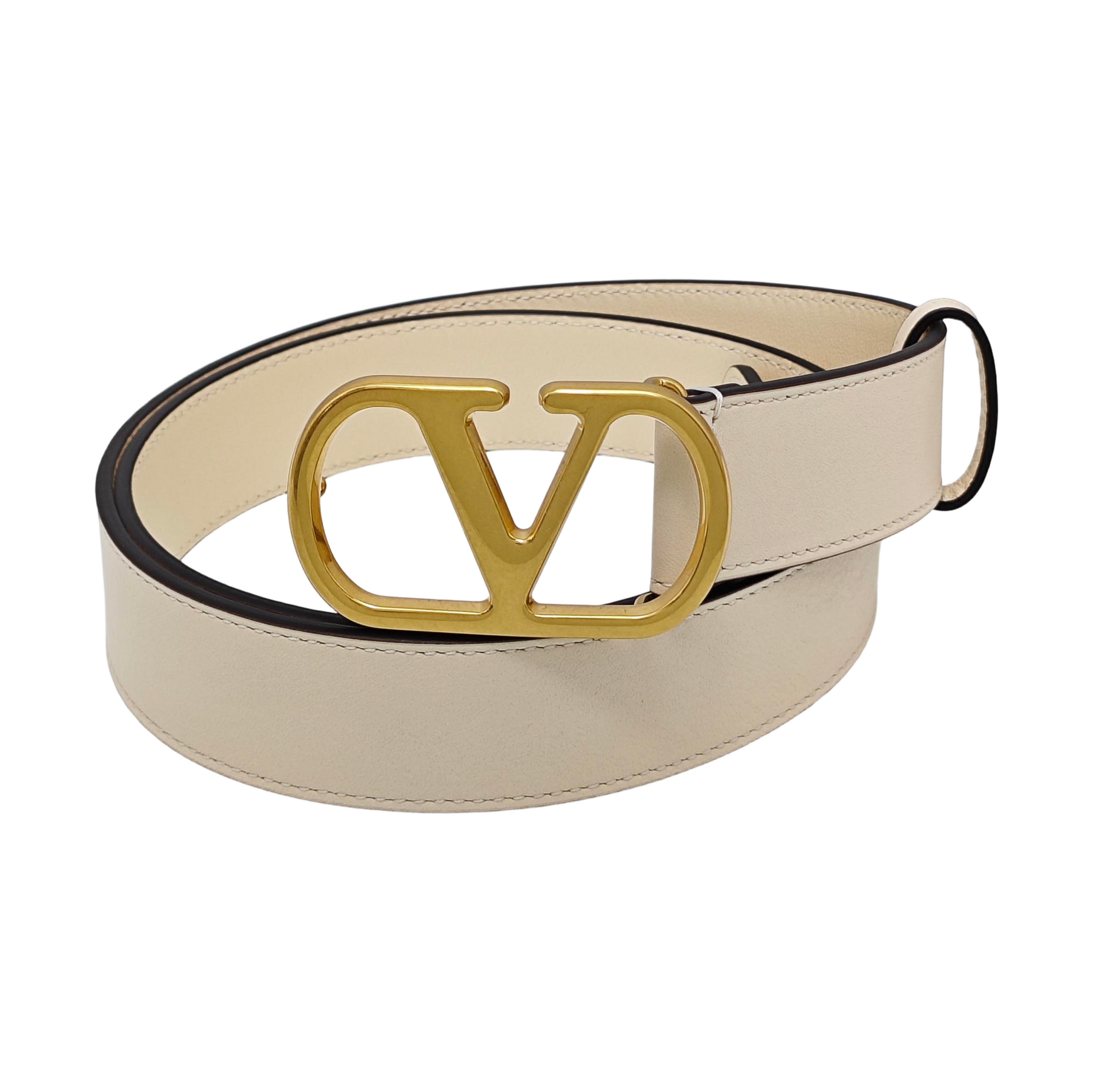 Leather Belt White