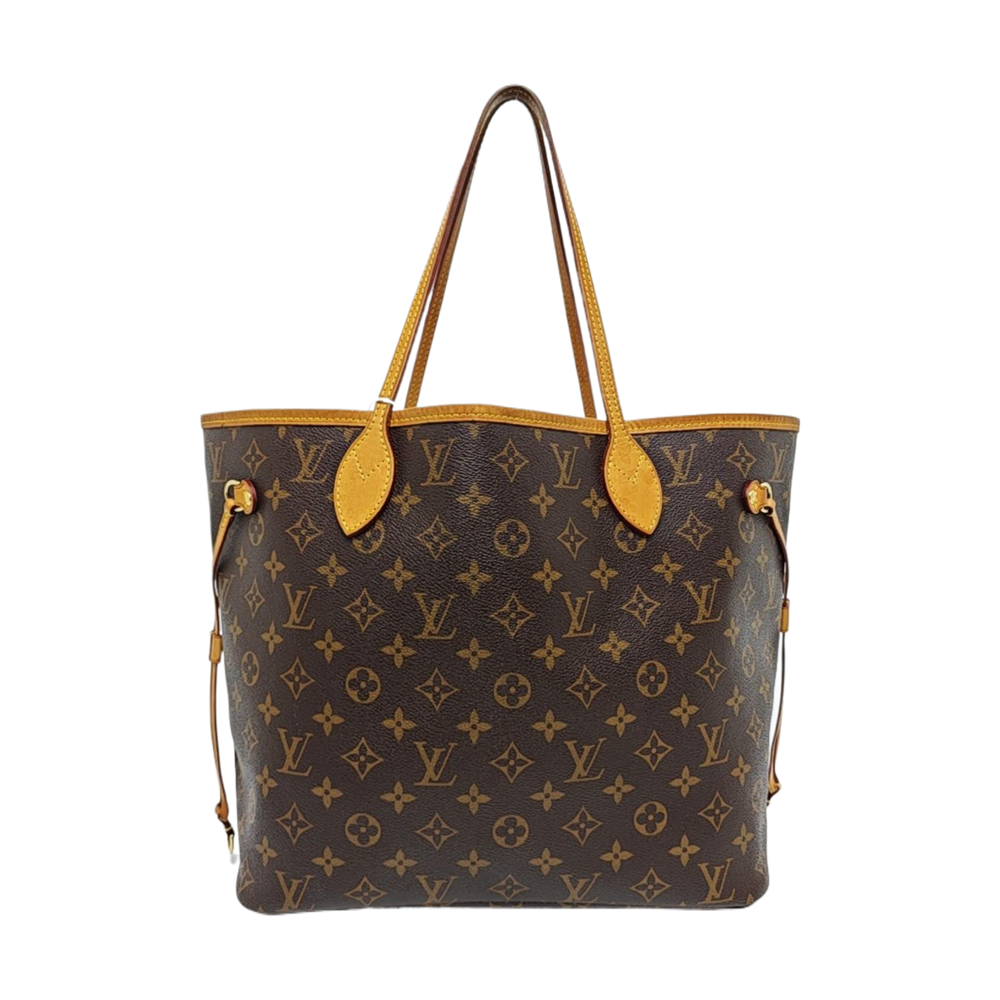 Authenticated pre-owned  NEVERFULL MM Monogram Coated Canvas Brown - Tote Bag at Looply