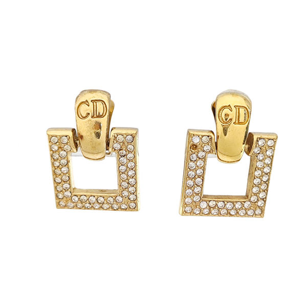 Metal Gold Clip On Earrings