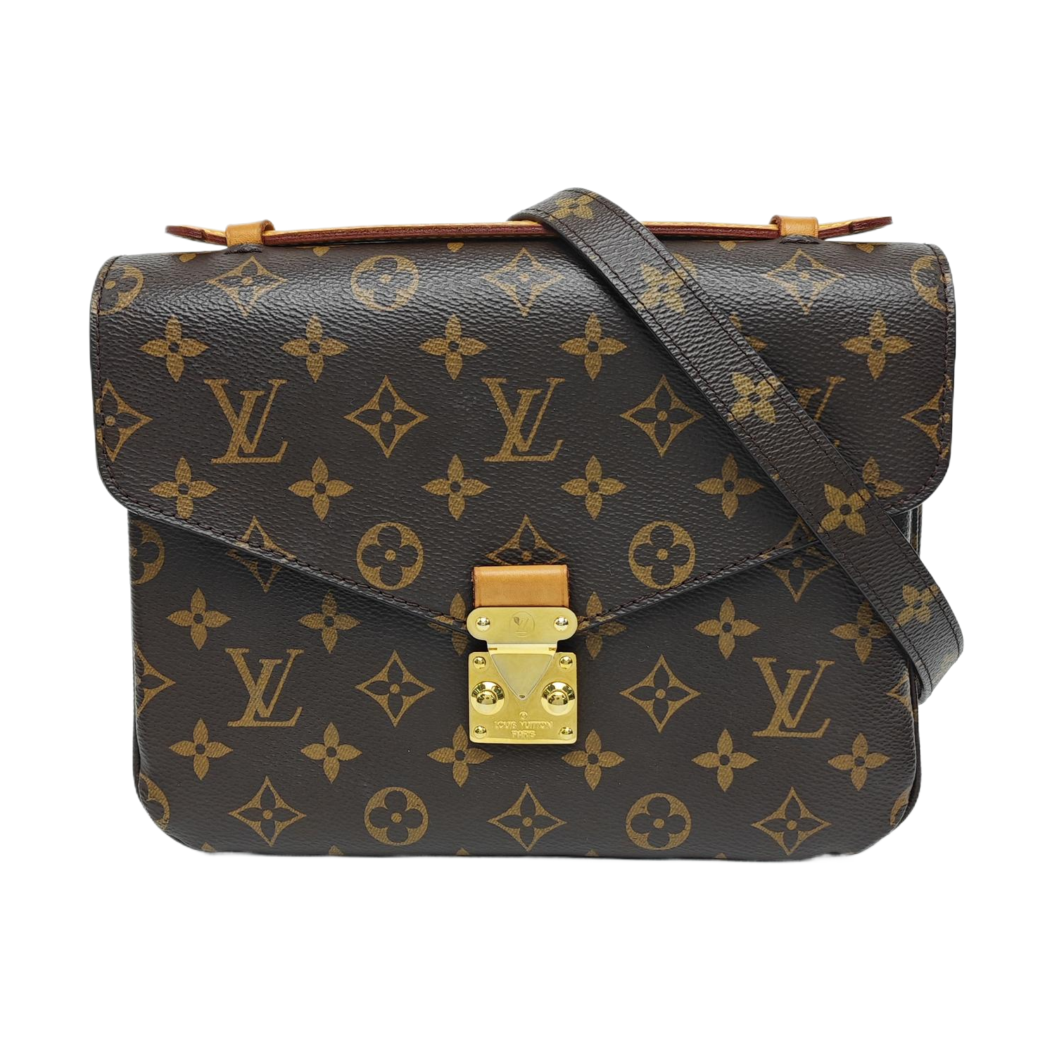 MÉTIS MM Monogram Coated Canvas Brown