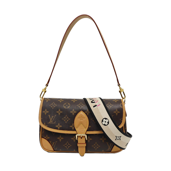 DIANE Monogram Coated Canvas Brown