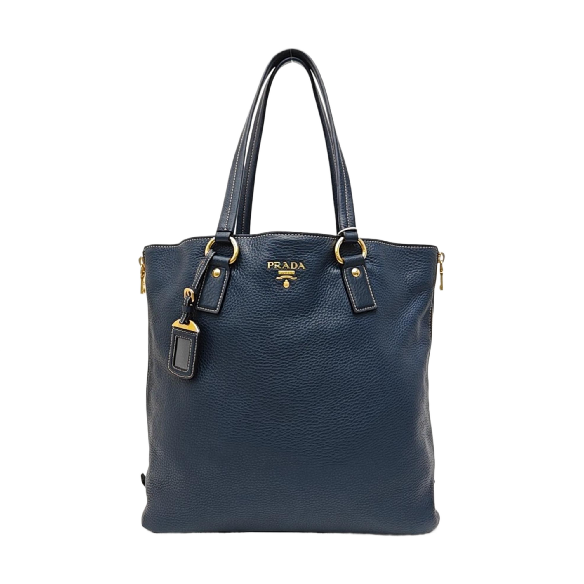 Calfskin Tote Bag Blue