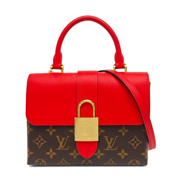LOCKY BB Monogram Coated Canvas Red