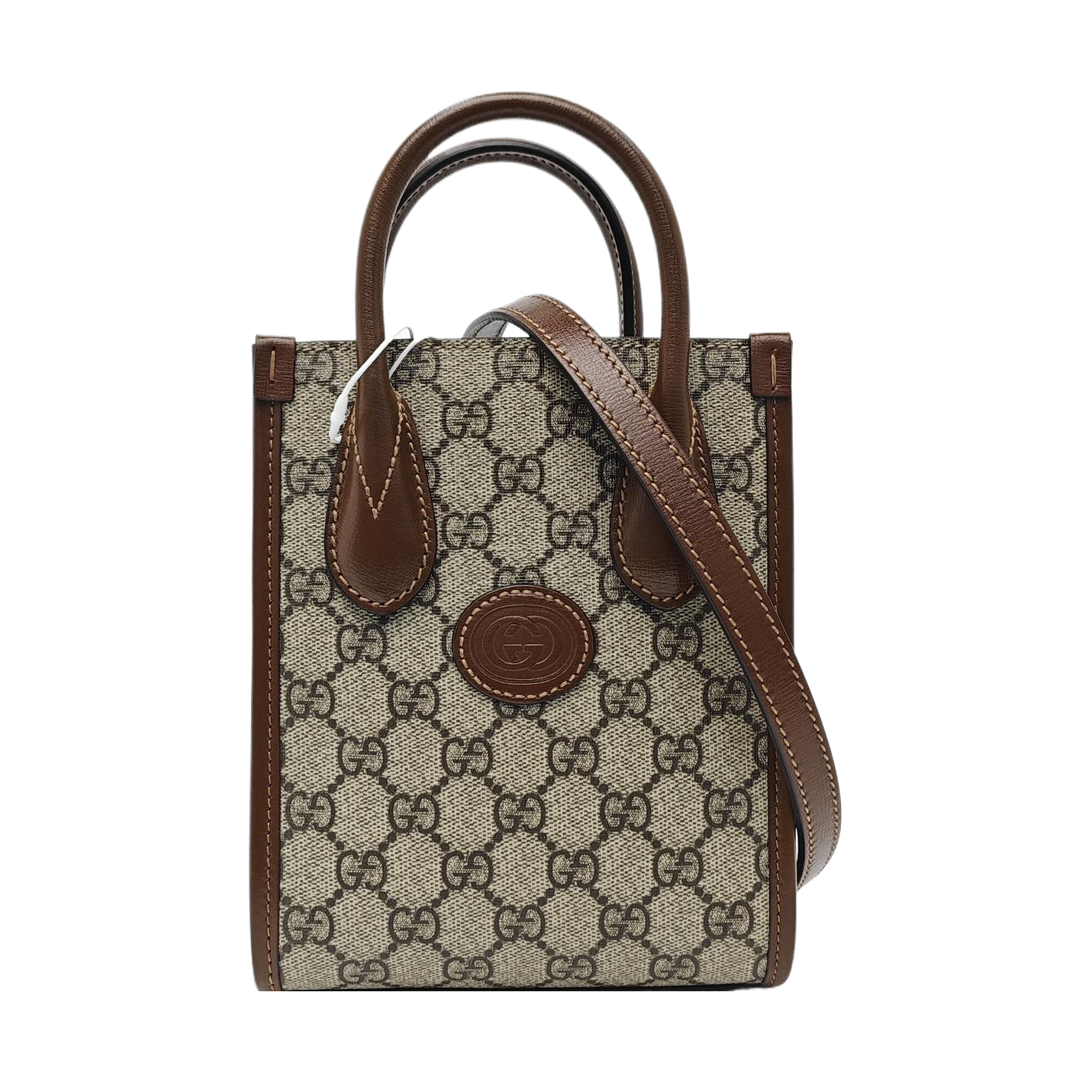 Retro Mini Monogram Coated Canvas Beige