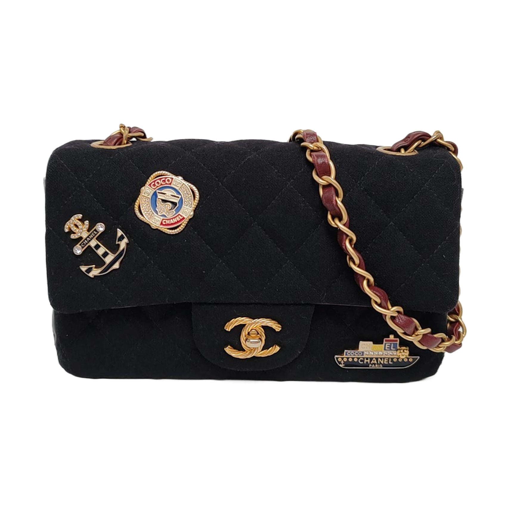 CLASSIC FLAP Quilted Wool Black