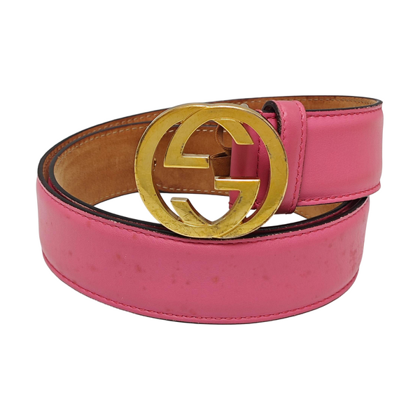 Leather Belt Red