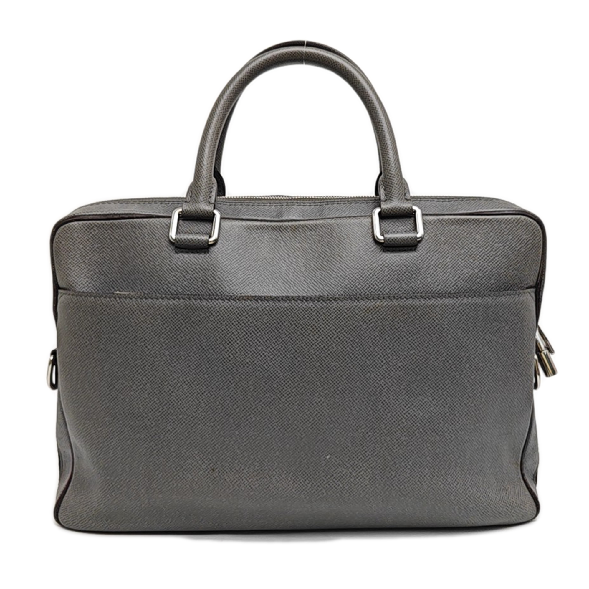 Calfskin Top Handle Bag Gray
