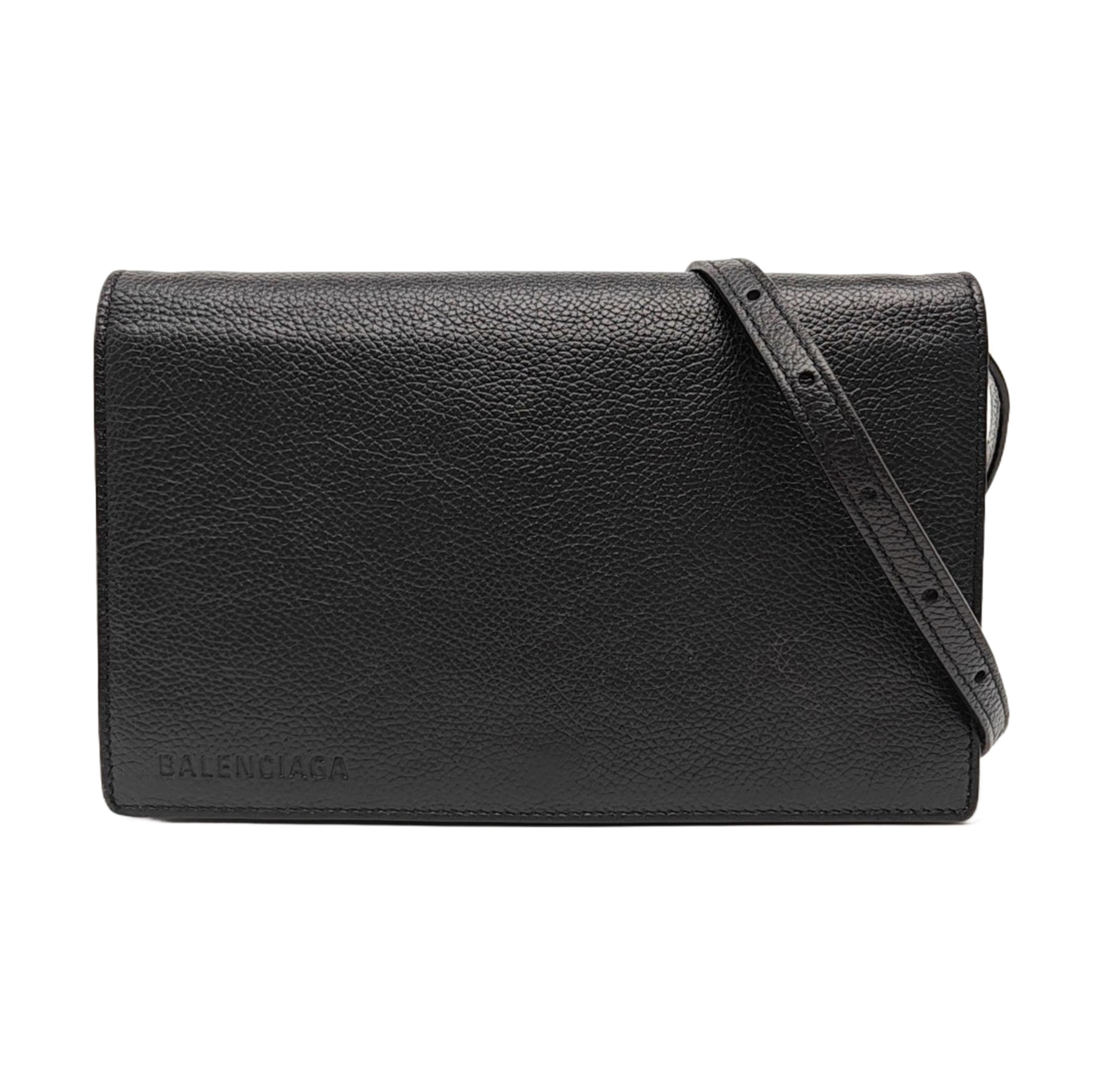 Calfskin Shoulder Bag Black