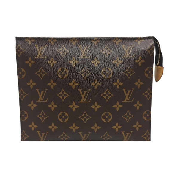 TOILET POCKET 26 Monogram Coated Canvas Brown