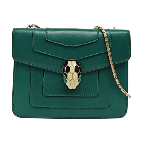 SERPENTI FOREVER Small Calfskin Green