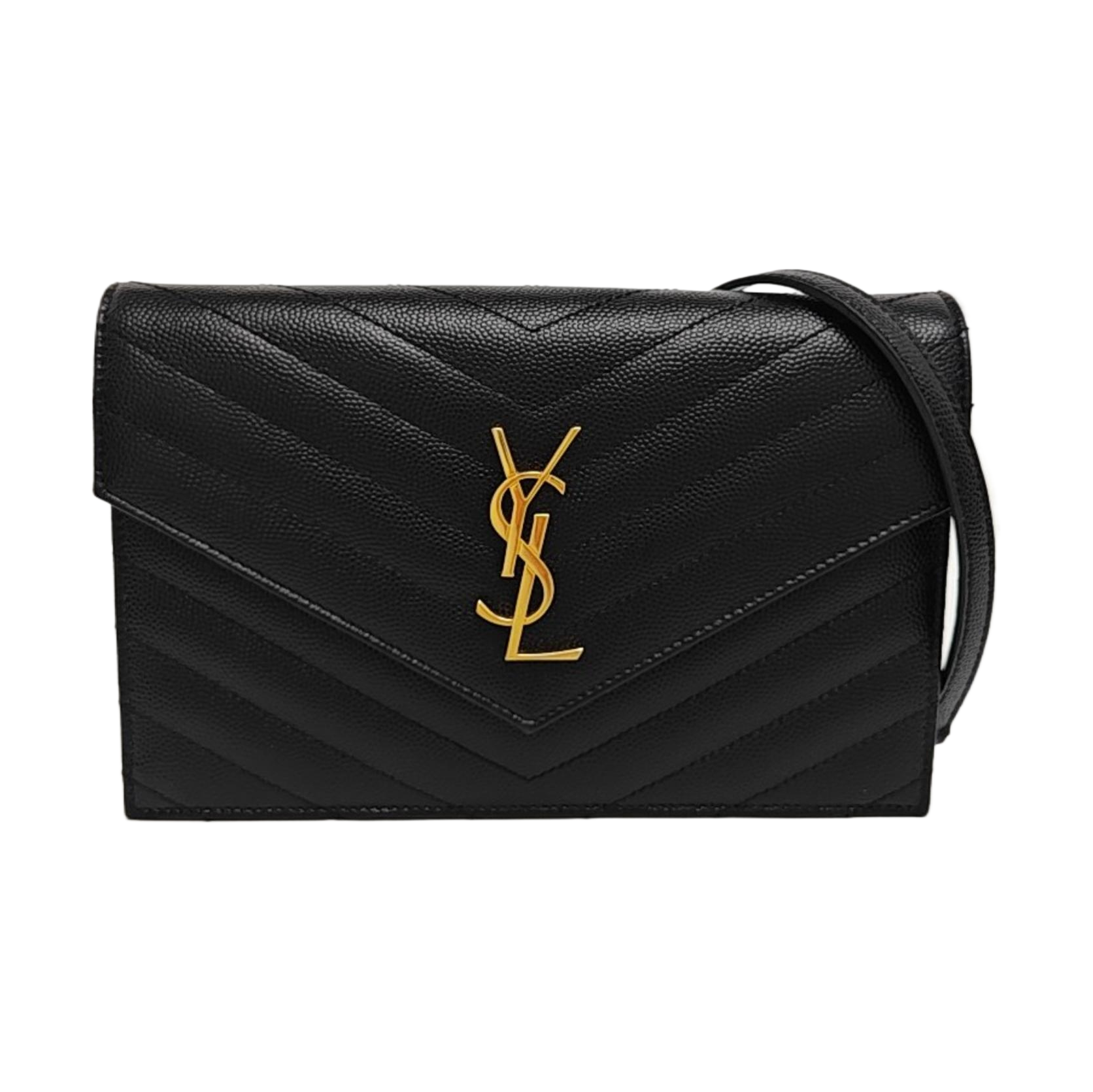 MONOGRAM WOC Chevron Calfskin Black