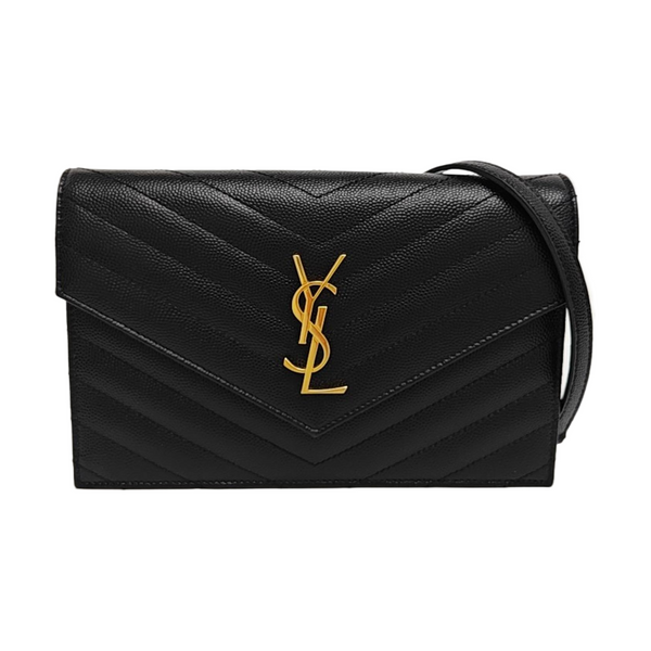 MONOGRAM WOC Chevron Calfskin Black