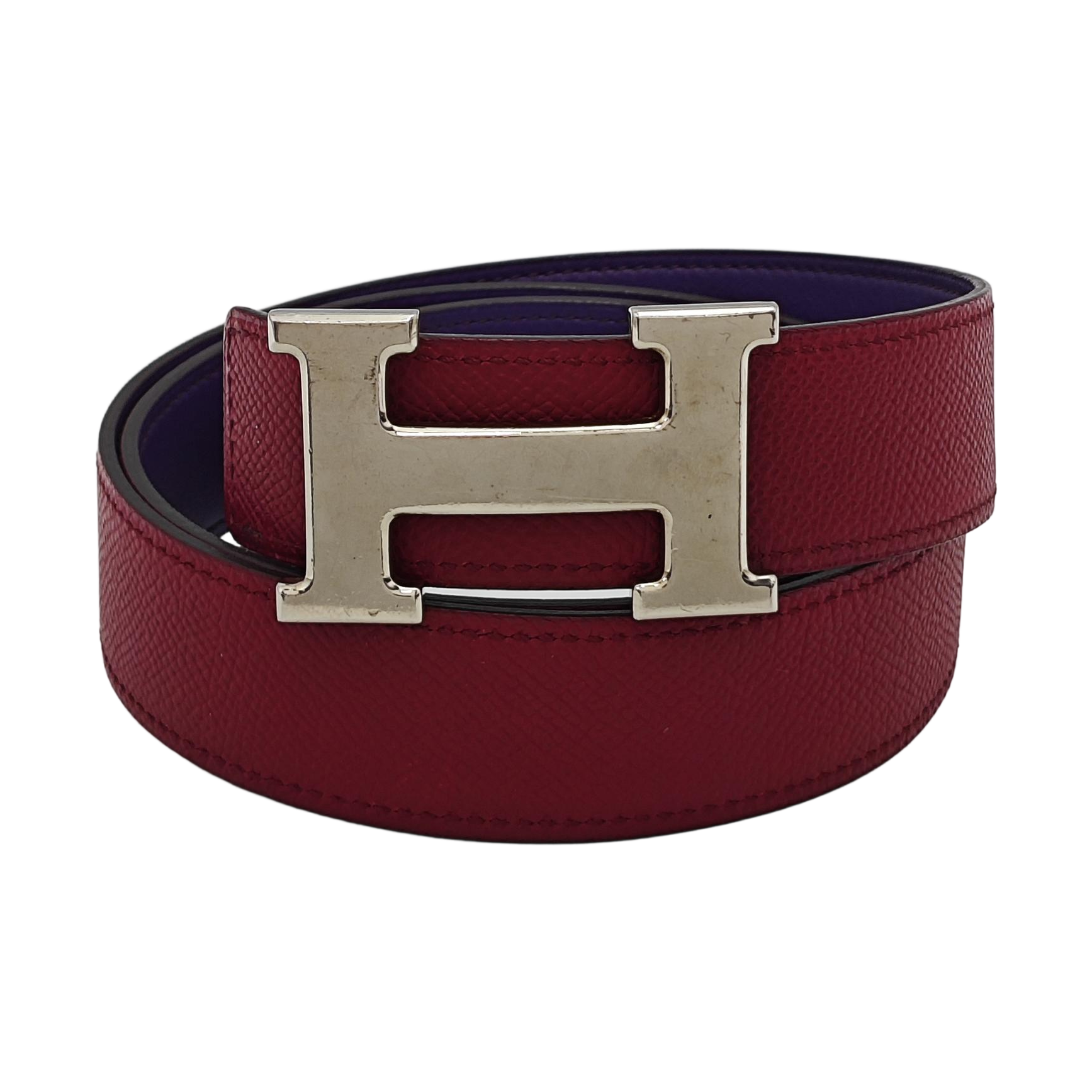 Leather Belt Red
