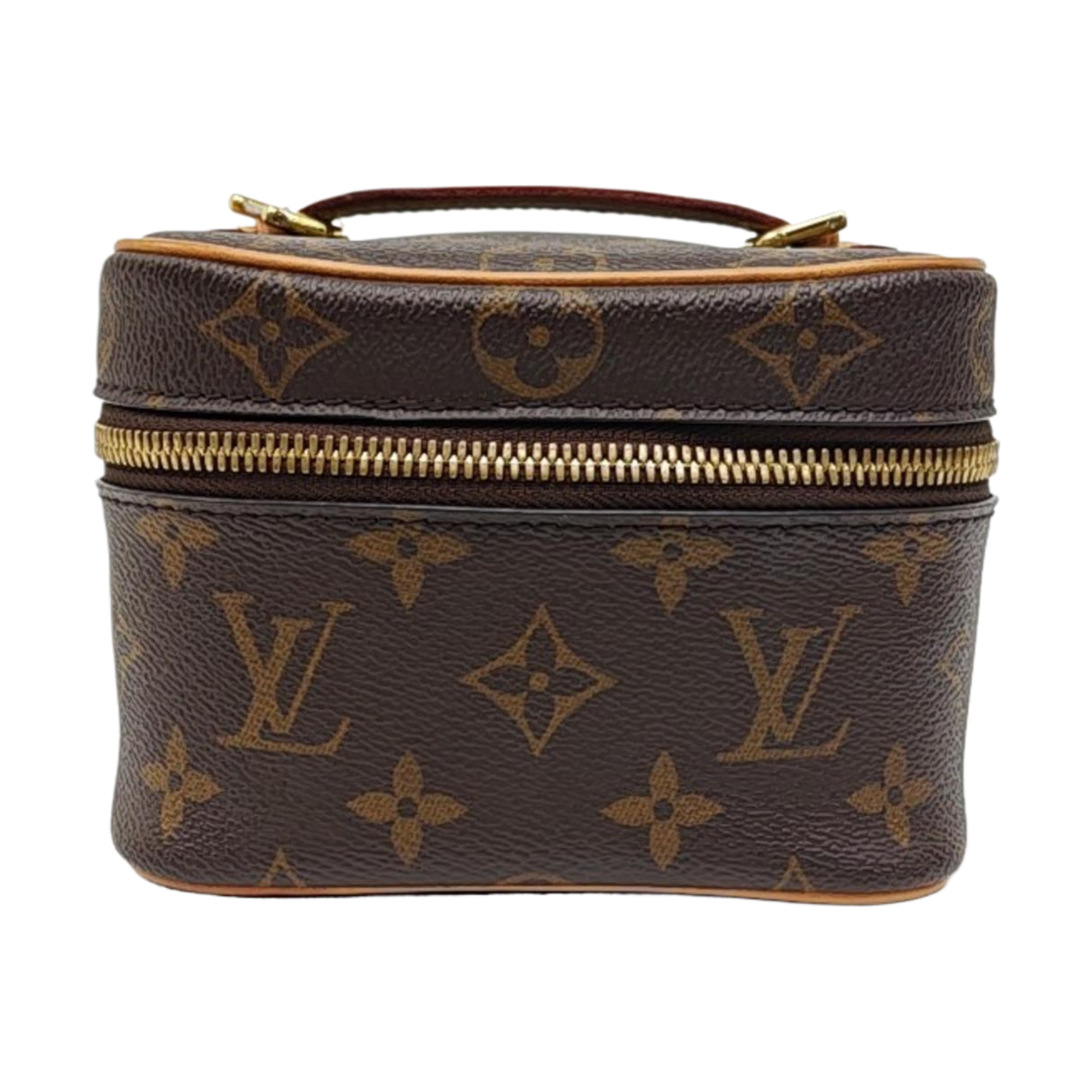 NICE Super Mini Monogram Coated Canvas Brown