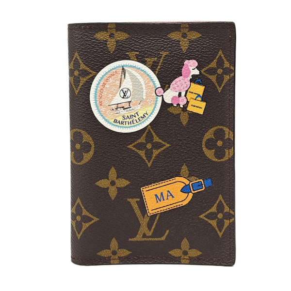 Monogram Coated Canvas Card Holder Brown