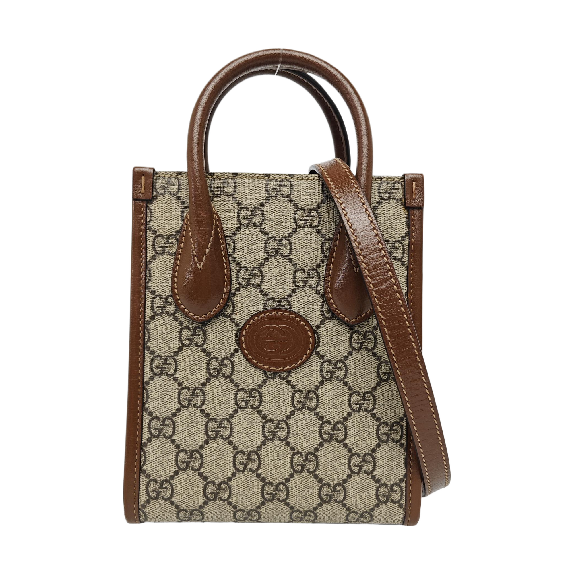 Retro Mini Monogram Coated Canvas Beige