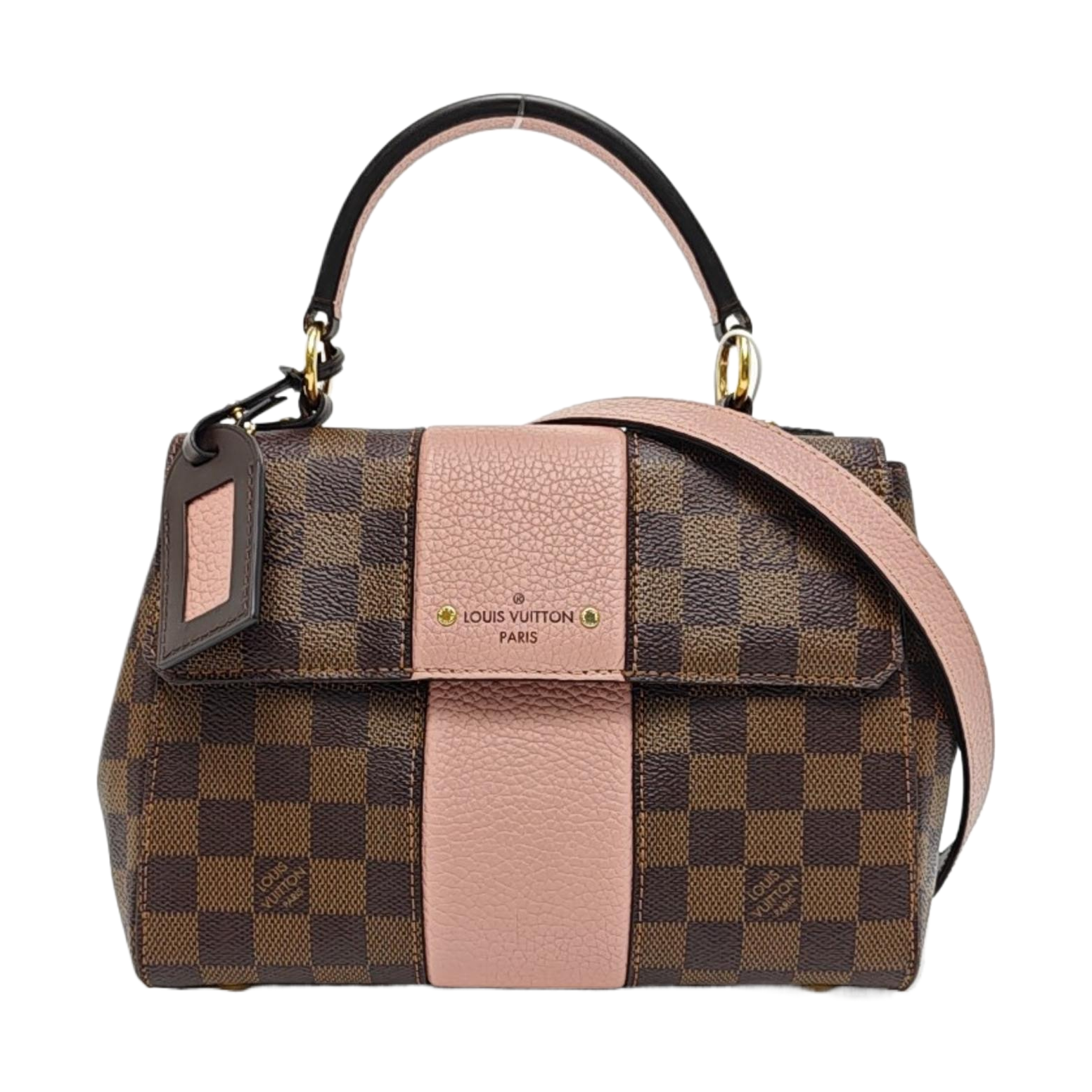 BOND STREET BB Damier Ebene Coated Canvas Brown