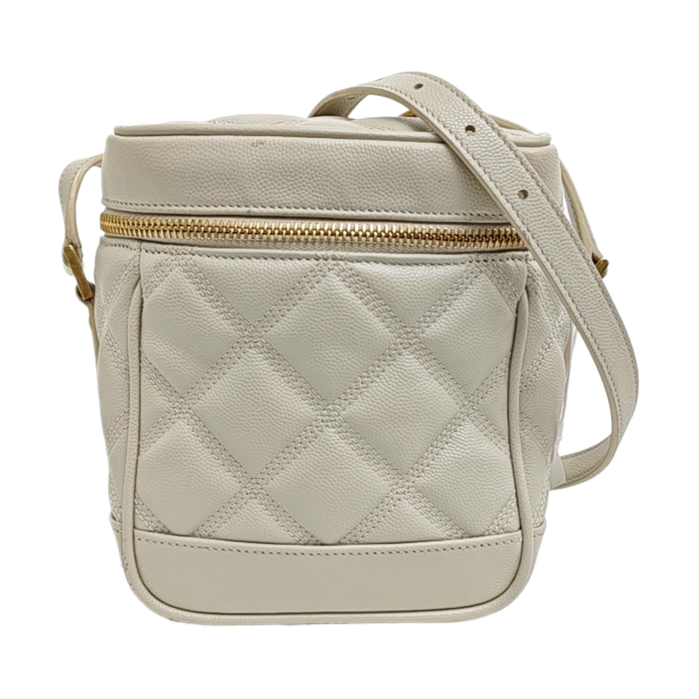 80'S VANITY Quilted Calfskin White