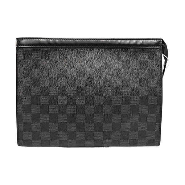 Pochette Voyag MM Damier Graphite Coated Canvas Gray