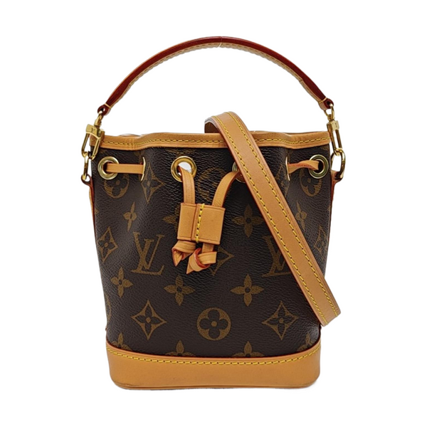 NOÉ Nano Monogram Coated Canvas Brown