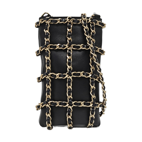 Lambskin Crossbody Bag Black