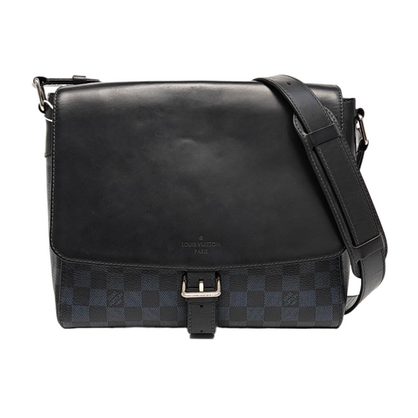 NEWPORT PM Damier Coated Canvas Blue