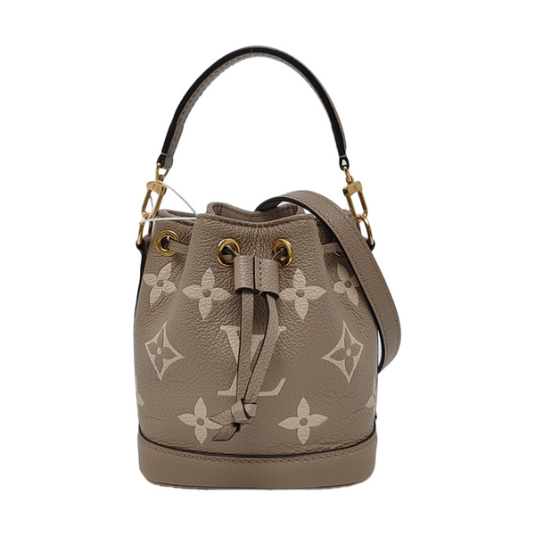 NOÉ Nano Monogram Calfskin Gray