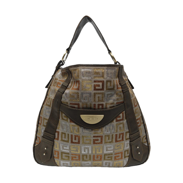 Fabric Top Handle Bag Multicolor