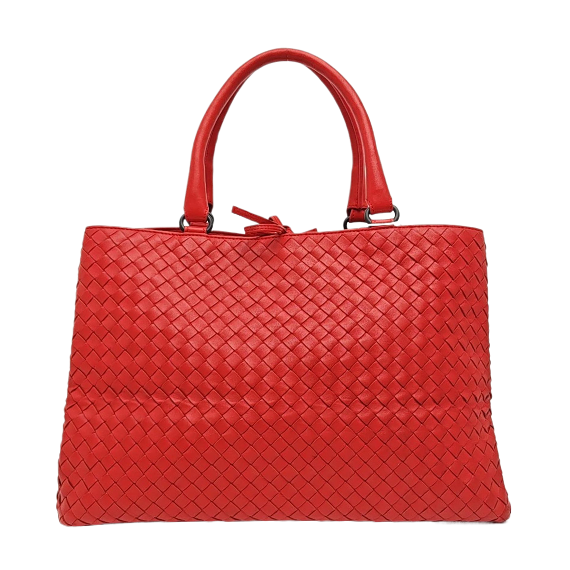 Lambskin Tote Bag Red