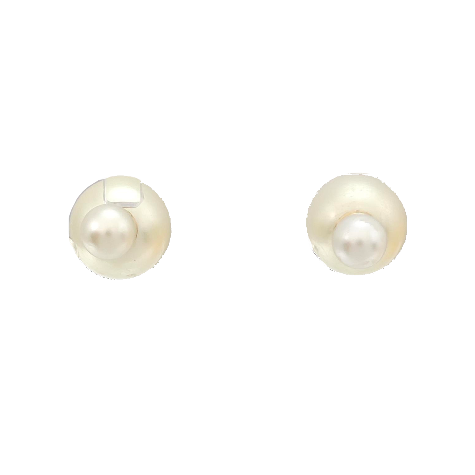 Dior Tribales Metal White Stud Earrings