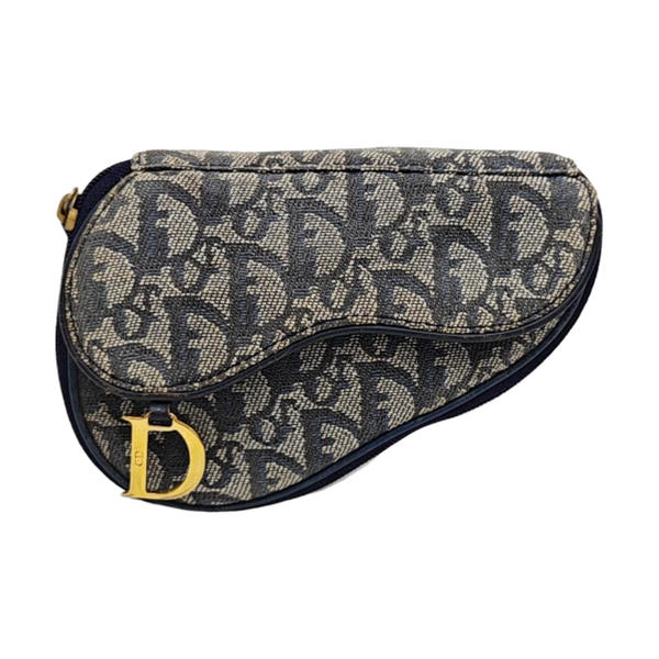 Saddle Mini Oblique Canvas Blue