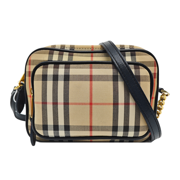 Fabric Shoulder Bag Brown