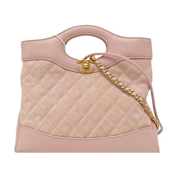 CHANEL 31 Quilted Suede Pink
