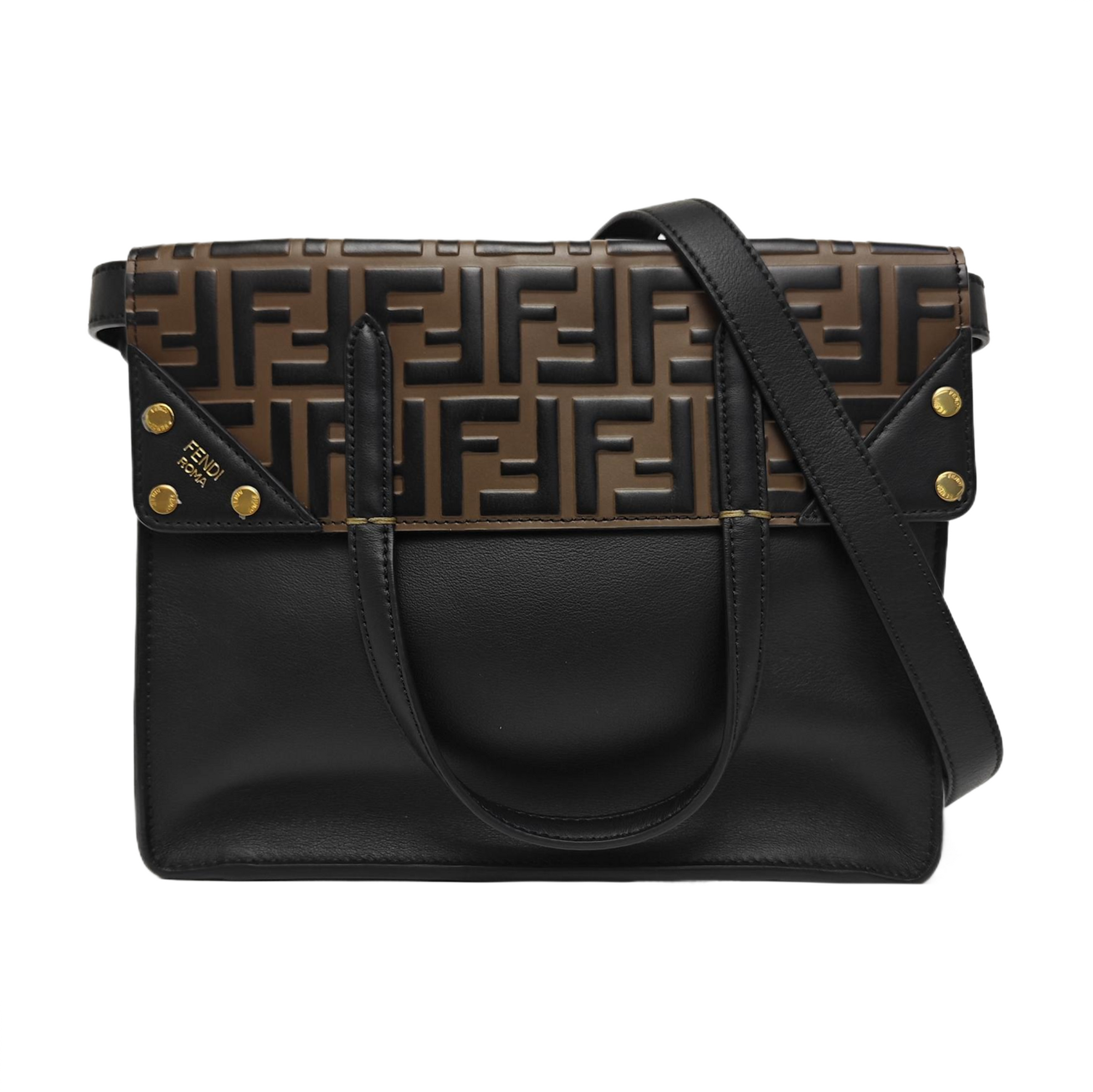 Flip Medium Calfskin Black