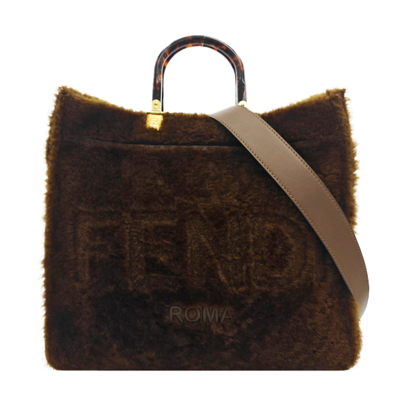 Suede Shoulder Bag Brown
