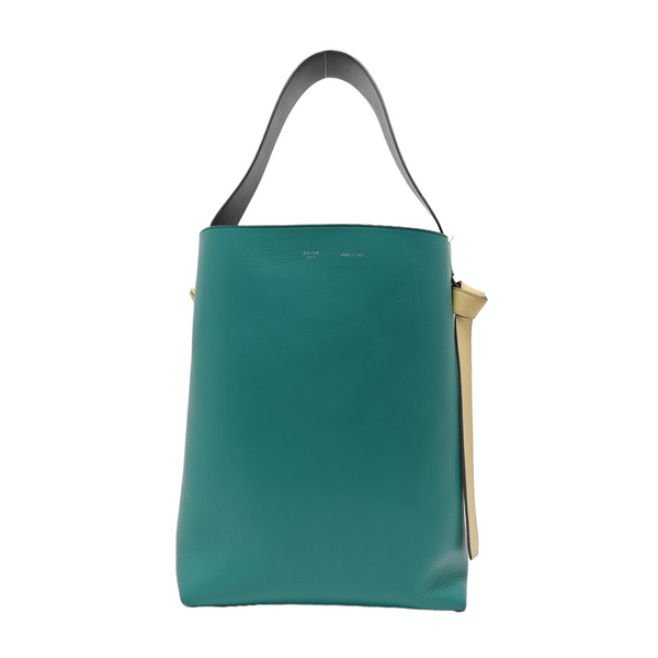 TWISTED CABAS Small Calfskin Green