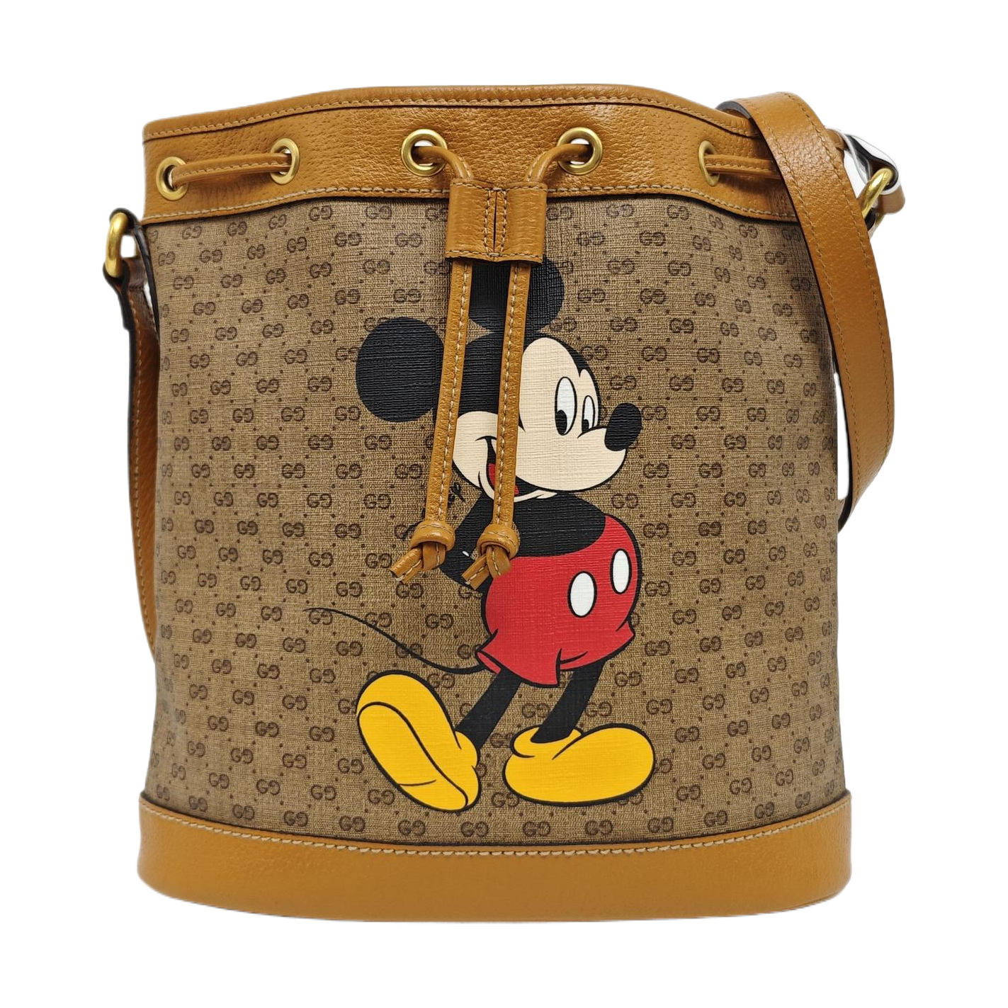 Disney X Gucci Monogram Coated Canvas Brown