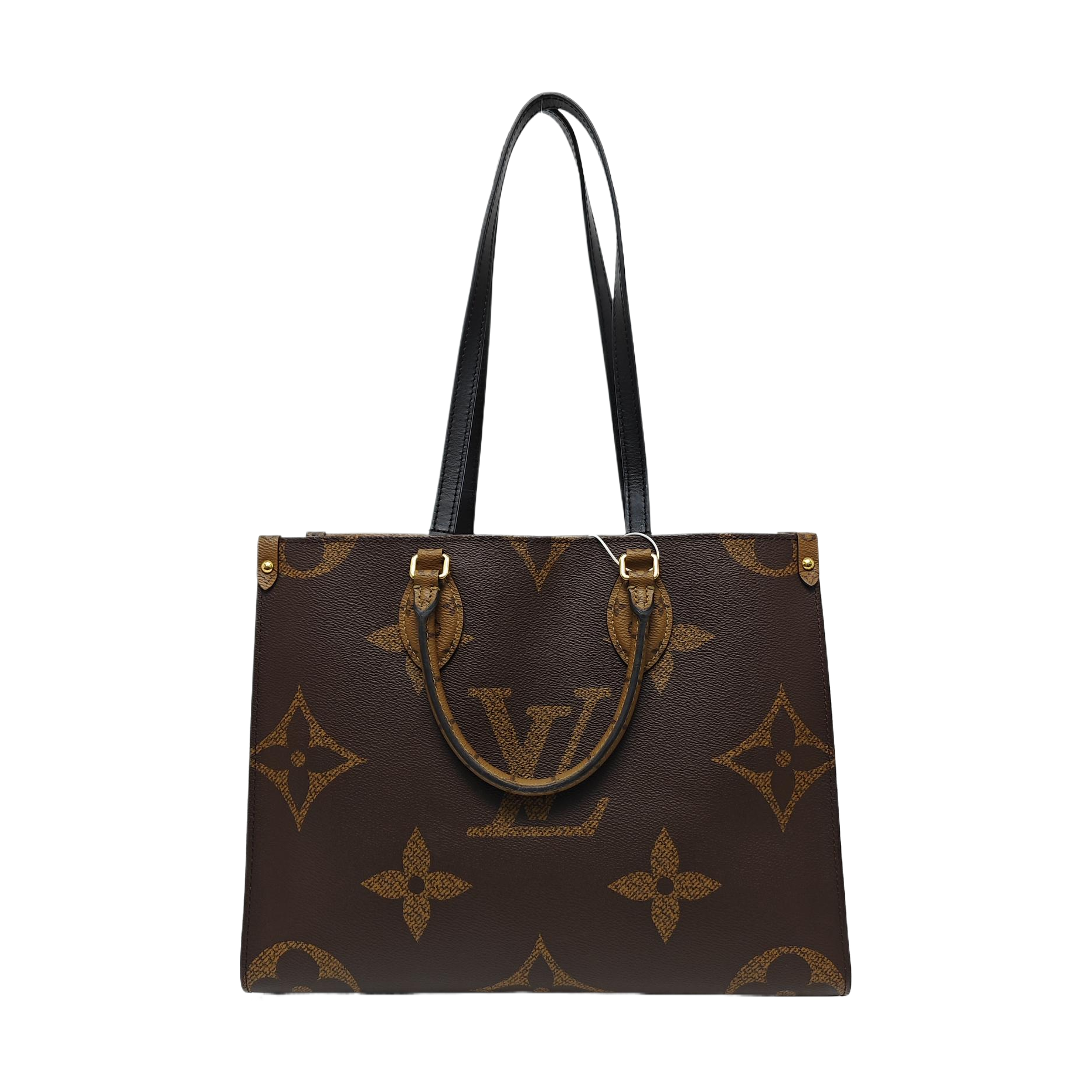 ONTHEGO MM Monogram Coated Canvas Brown