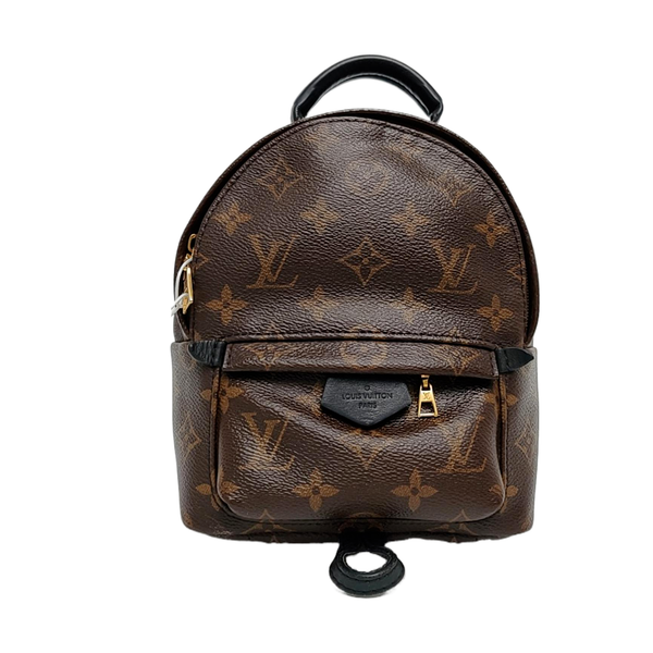 PALM SPRINGS Mini Monogram Coated Canvas Brown