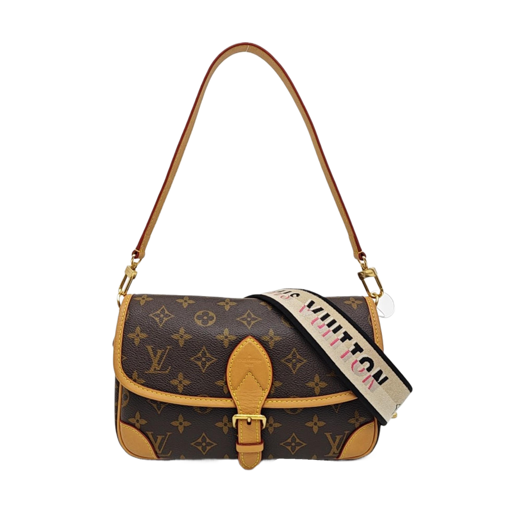 DIANE Monogram Coated Canvas Brown